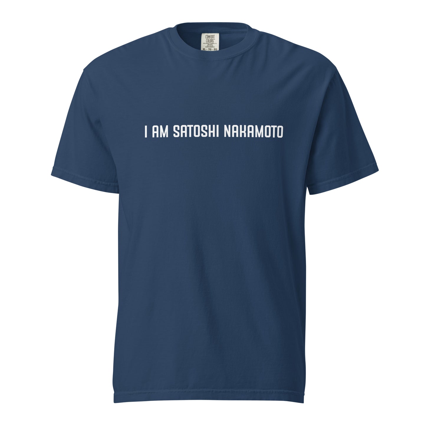 I am Satoshi Nakamoto heavyweight t-shirt